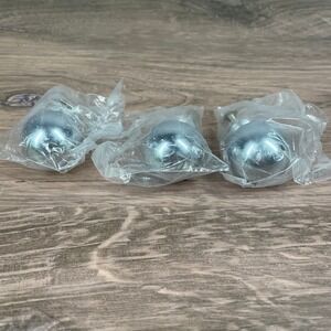 3 Silver Round Heavy Duty Cabinet Knobs Drawer Pulls Furniture Hardware New